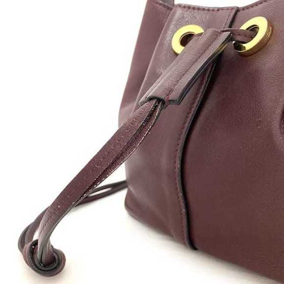Chloé Chloe Shoulder Bag Wine Red 2way Leather Handbag Ladies - Picture 9 of 10